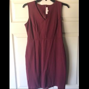 Loft Burgundy Dress